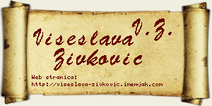 Višeslava Živković vizit kartica